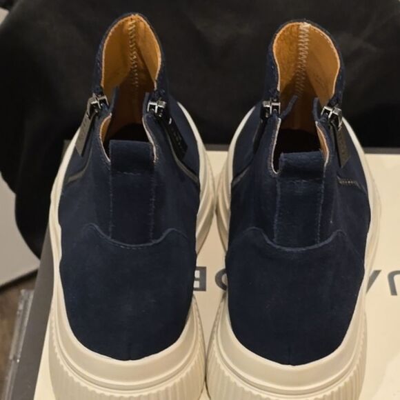 J/Slides Wyona WP Waterproof Wedge Sneaker- Navy Suede - Picture 12 of 12